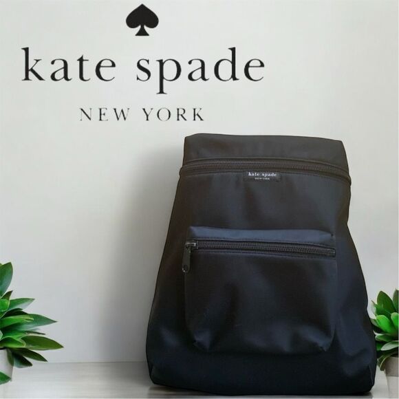 Kate Spade Women's Black Nylon Backpack Medium Adjustable Straps - Picture 1 of 12